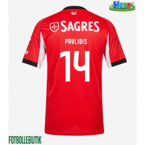 Benfica Vangelis Pavlidis #14 Hemmatröja 2025-26 Kortärmad